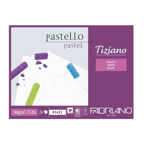 BLOC TIZIANO BLANCO 160gr. 41x31 24 HOJAS