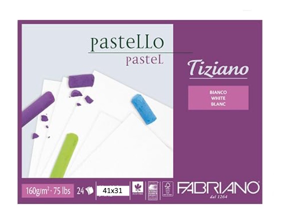 BLOC TIZIANO BLANCO 160gr. 41x31 24 HOJAS