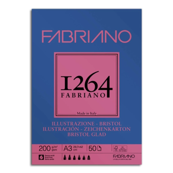 BLOC BRISTOL 1264 A3 200 gr. 50 HOJAS