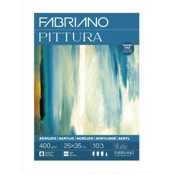 BLOC FABRIANO PITTURA 400gr.40x30 10 HOJAS