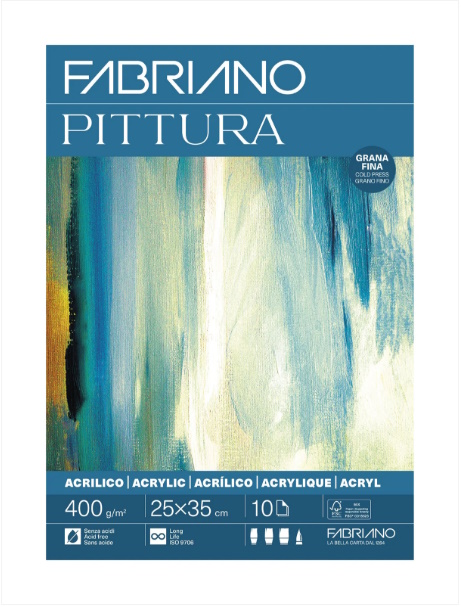 BLOC FABRIANO PITTURA 400gr.40x30 10 HOJAS